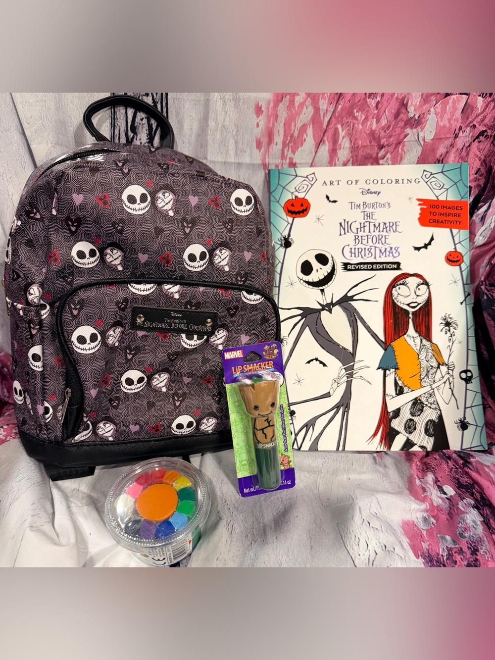 The Nightmare Before Christmas Kids Backpack bundle NWT K6